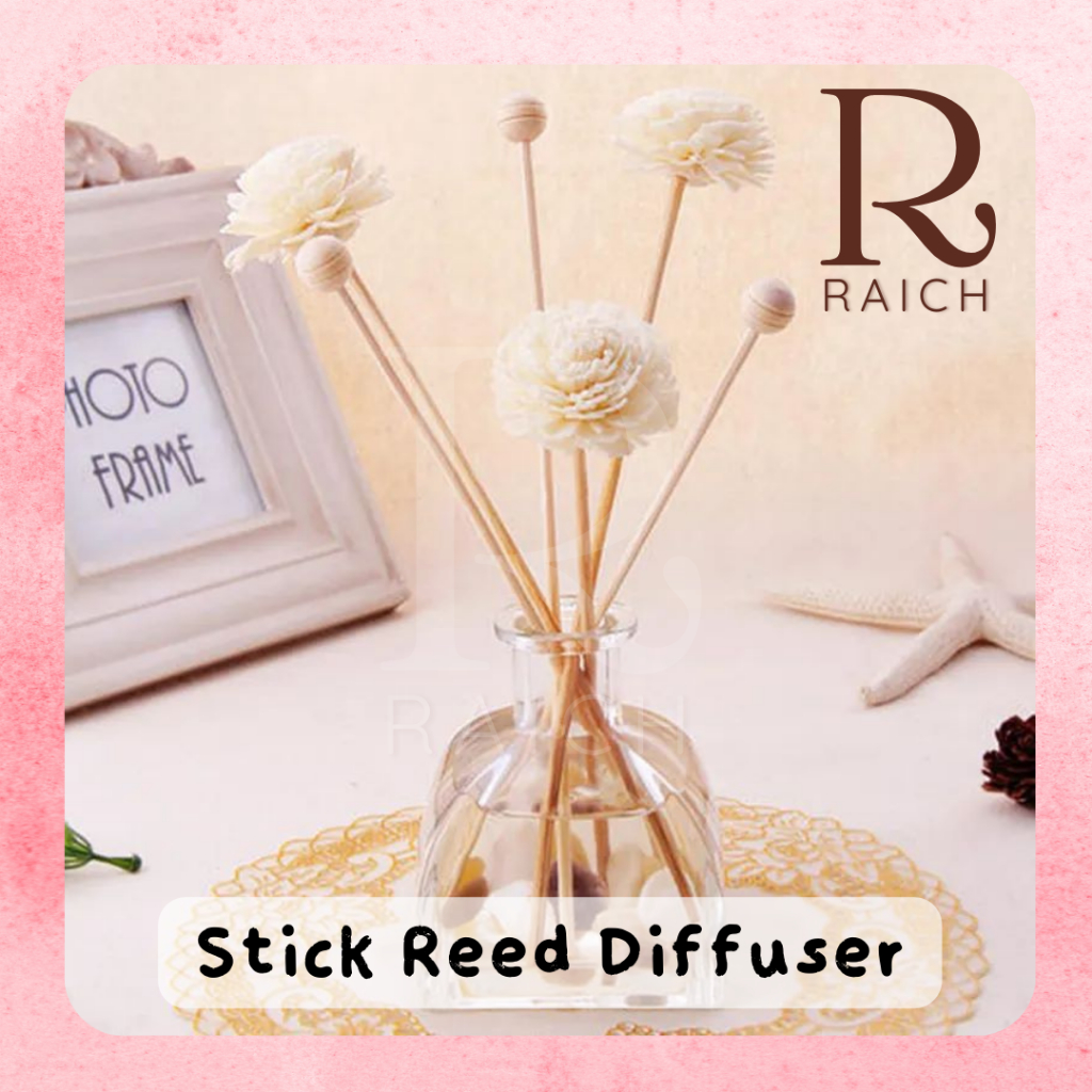 PREMIUM Stick Diffuser Wave Curly Rattan Rotan Bunga