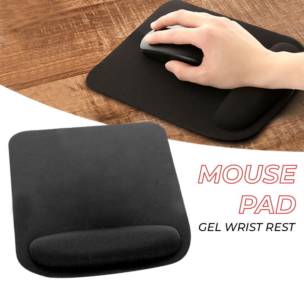 NeoStar Square Gel Wrist Rest Mouse Pad - MP24 - Black