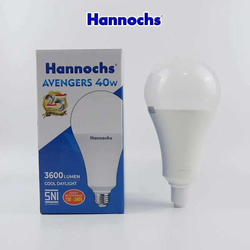 Lampu hemat energi LED 40 watt Avengers hannochs Putih