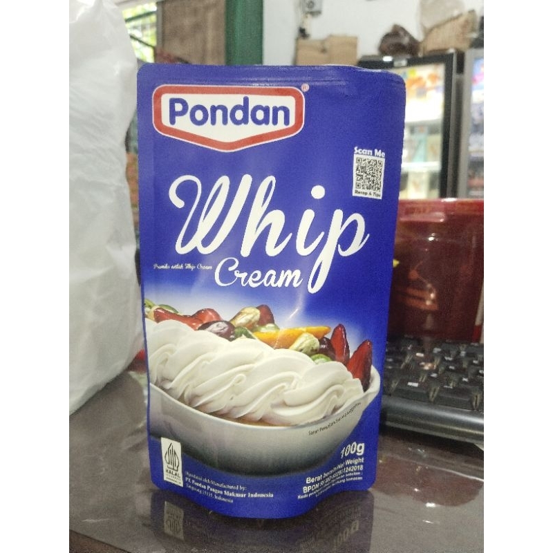 

Pondan whip cream 100 gram