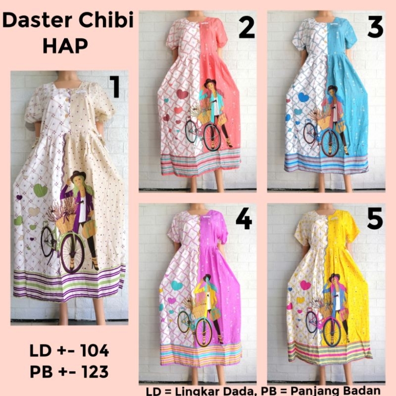 Daster Chibi Lengan HAP LD 100-102CM Adem Busui Friendly CLNGN + STRT + TGHT