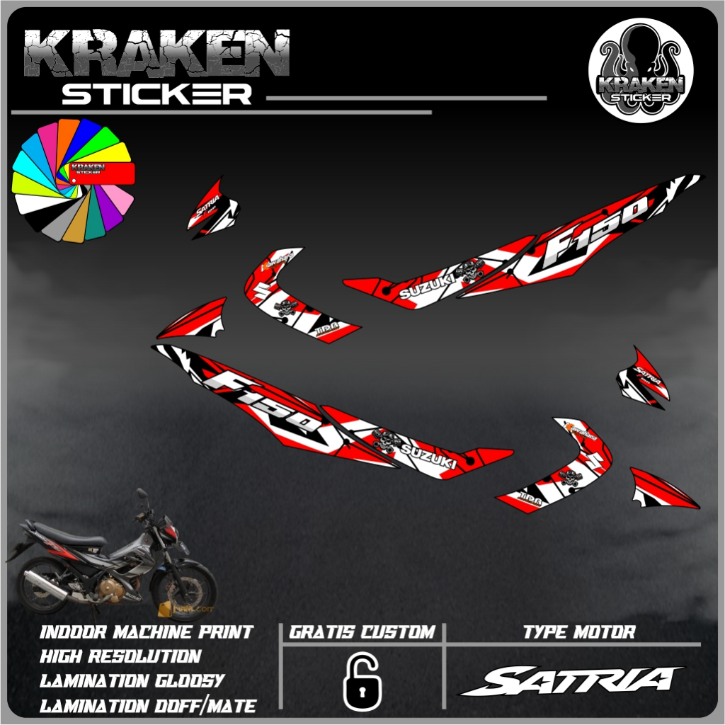 STRIPING STICKER SATRIA FU 2007 STIKER SATRIA FU 2007 STICKER LIS LIST SUZUKI SATRIA FU 2007 CODE 05