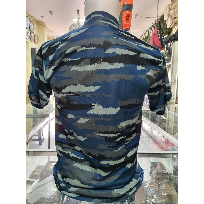 Kaos Dryfit polos loreng Layar - Kaos loreng KRI - oblong Layar polos