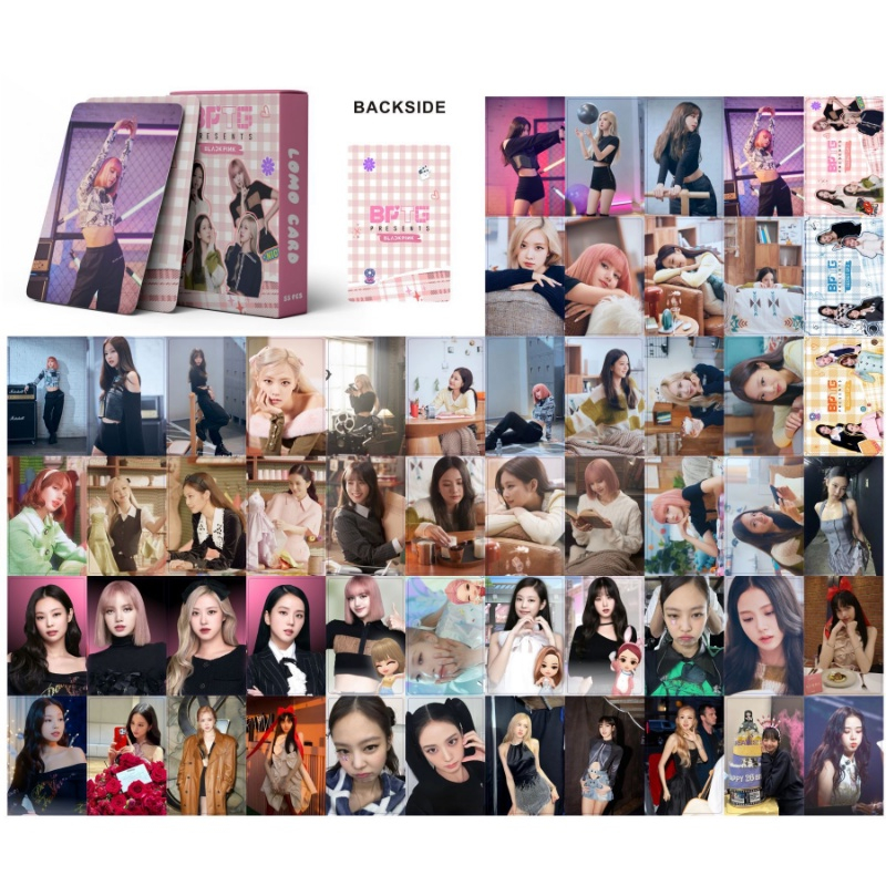 55 pcs / set BLACKPINK BPTG Photocard JENNIE ROSE LISA JISOO Album idola Korea Kartu Lomo HD