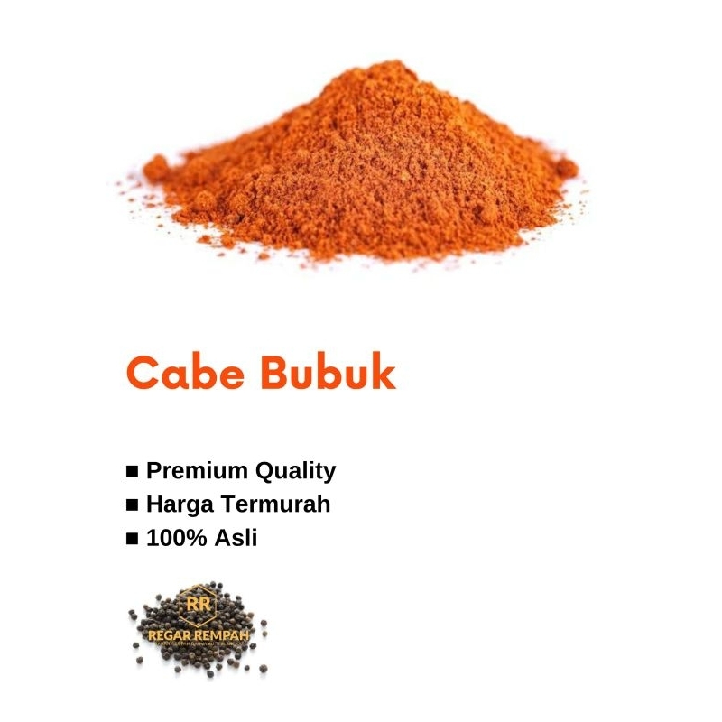 

Cabe Bubuk Pedas 25 gr, 50 gr & 100 gr