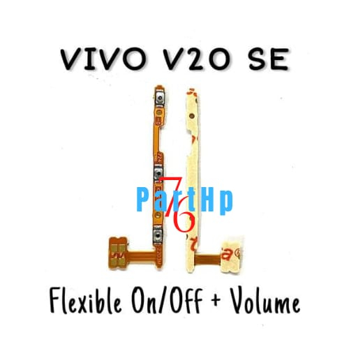 Flexibel Connector Power On Off + Volume Vivo V20 / V2020 /V2023 SE - Fleksibel Fleksible Flexible Konektor