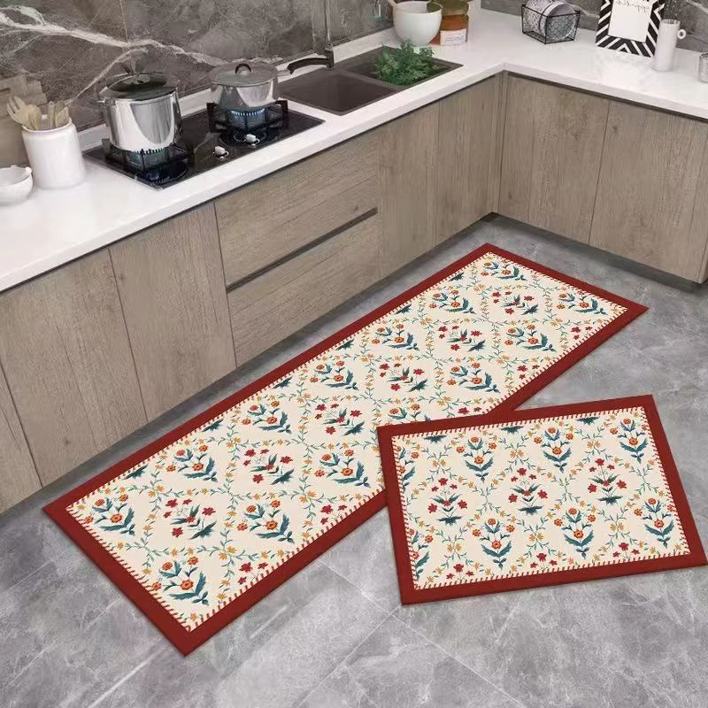 2 in 1 Kitchen Floor Mat SET  / Keset Alas Lantai Kamar Tidur Rumah Dapur Kamar Mandi Anti Selip