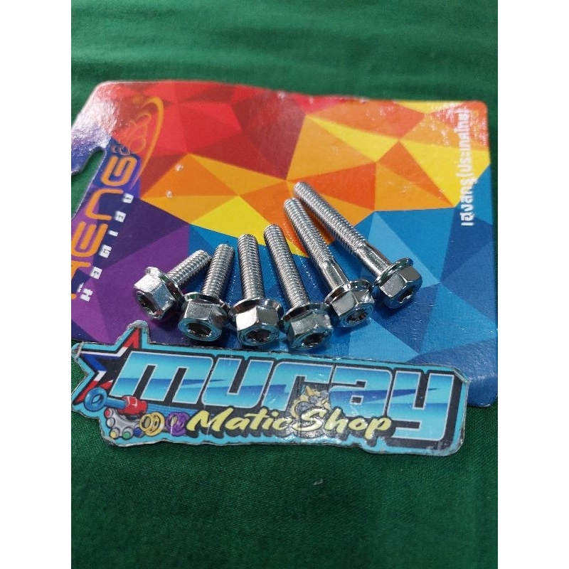 Baut drat 10 stainless 2 kunci