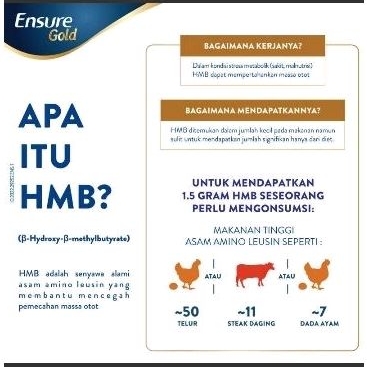 

New // Promo Ensure Gold Hmb Vanilla 800 Gram // 100% Original