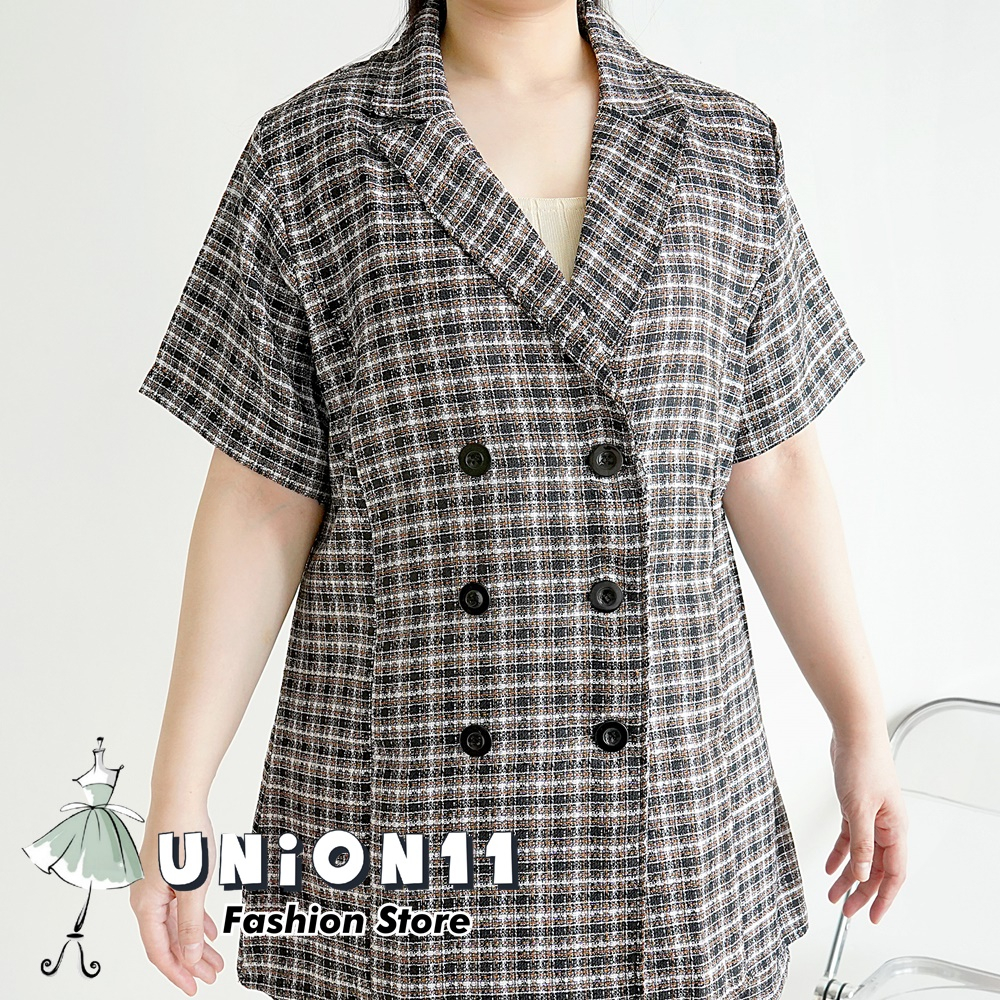 UNION11 - SET BLAZER WANITA JUMBO / STELAN WANITA JUMBO / STELAN BIG SIZE XXXL WANITA / SETELAN JUMBO WANITA LD 120 LUKI