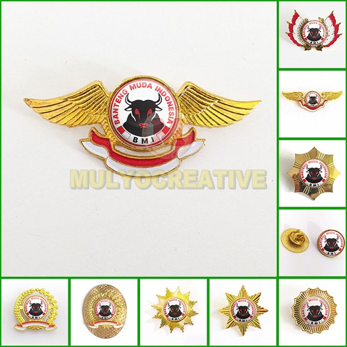 Pin BMI PDIP Pin Bros Wing Logo Banteng Muda Indonesia PDI Perjuangan