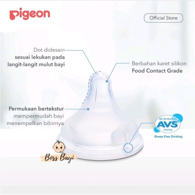 PIGEON - SofTouch T-Ester Baby Bottles / Botol Dot Bayi Wide Neck