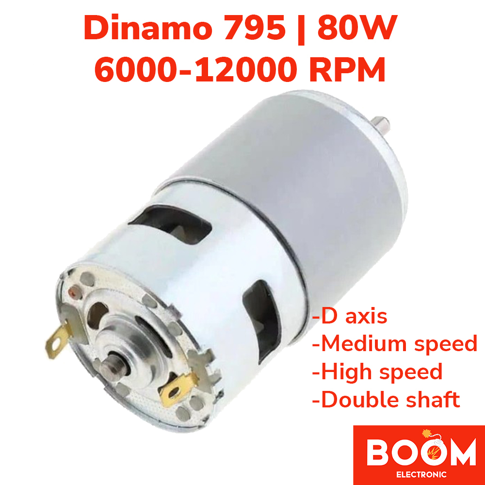 Dinamo Motor DC 795 80W 6000-12000 RPM