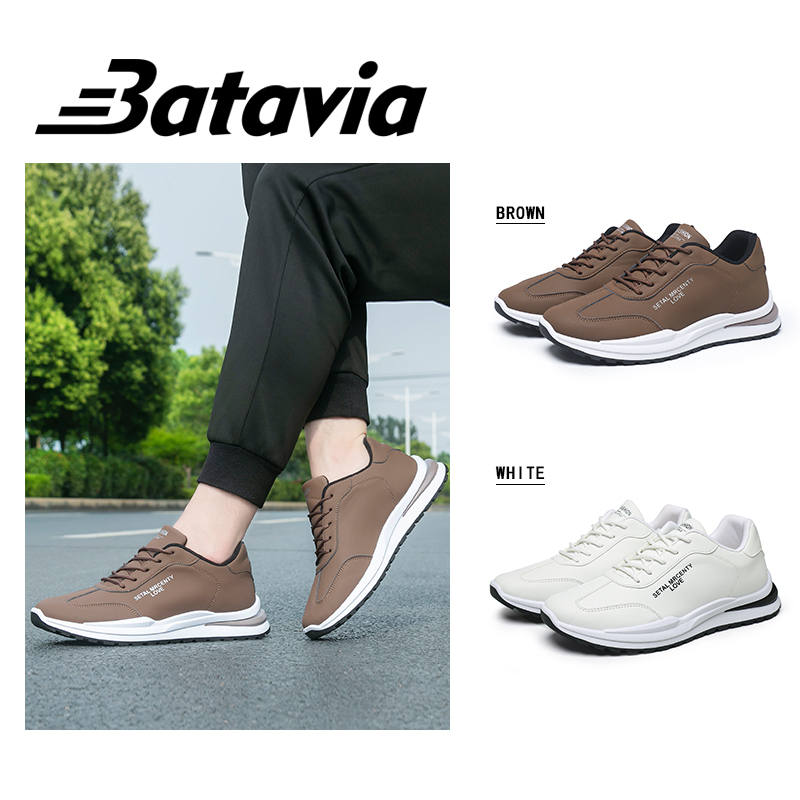 BATAVIA Pria olahraga Shoes Impor white Pria olahraga coffee sepatu Sneakers sepatu sekolah J16