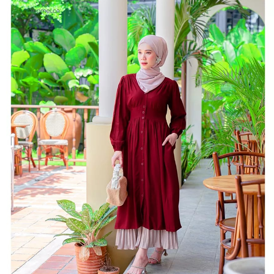 JOLLIE LONG DRESS PAKAIAN WANITA//DRESS WANITA TERBARU KEKINIAN SR.013