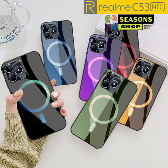Softcase Realme C53 NFC Terbaru - Softcase kaca Realme C53 - Softcase Glass Glitter Realme C53 - Sof