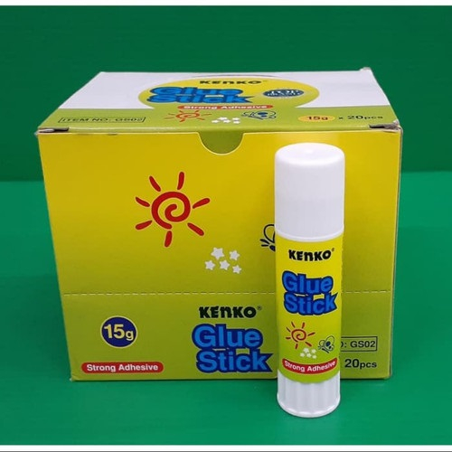 

Lem Kenko Glue Stick 15 Gram (20 Pcs) / Lem Kertas Stick Kenko