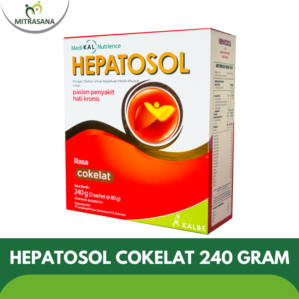 

Hepatosol - Nutrisi Kesehatan Hati 240 Gram