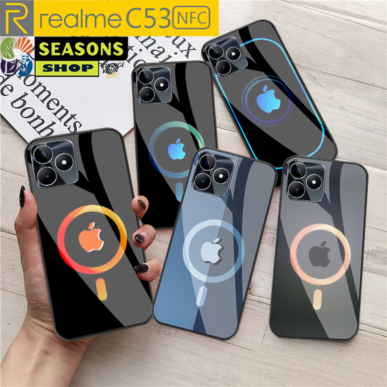 Softcase Realme C53 NFC Terbaru - Softcase kaca Realme C53 - Softcase Glass Glitter Realme C53 - Sof