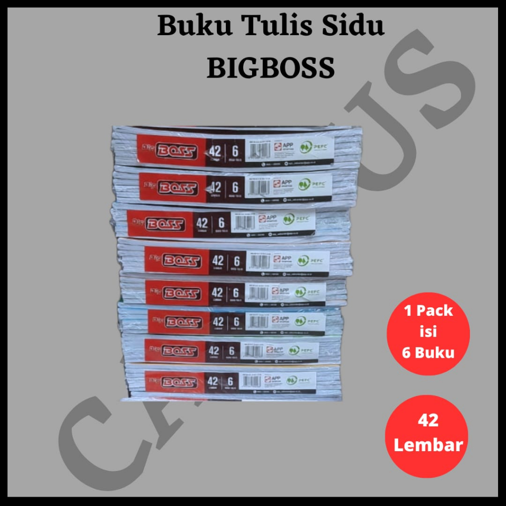 

Buku Tulis Sinar Dunia Big boss /Campus/Boxy Isi 36 42 50 Lbr Per Pack