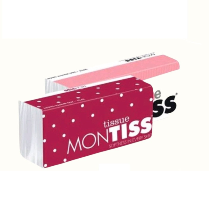 Tisu Wajah Montiss 250s 2ply / Facial Tissue Montis 250 Sheets 2 Ply Lembut Murah