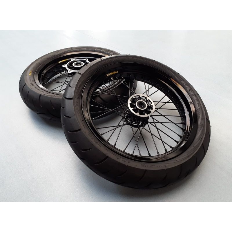 Banset Supermoto KLX CRF WR excel bartubeless Ban maxxis