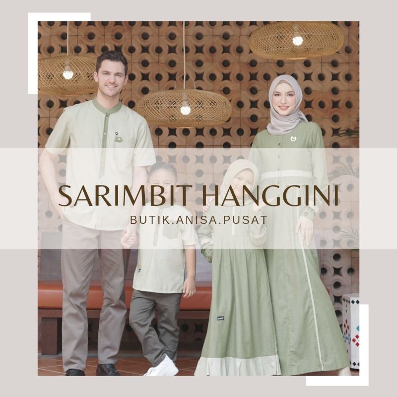 Sarimbit Mutif 2023 Sarimbit Hanggini Light Olive Gamis Hanggini Koko Harsya