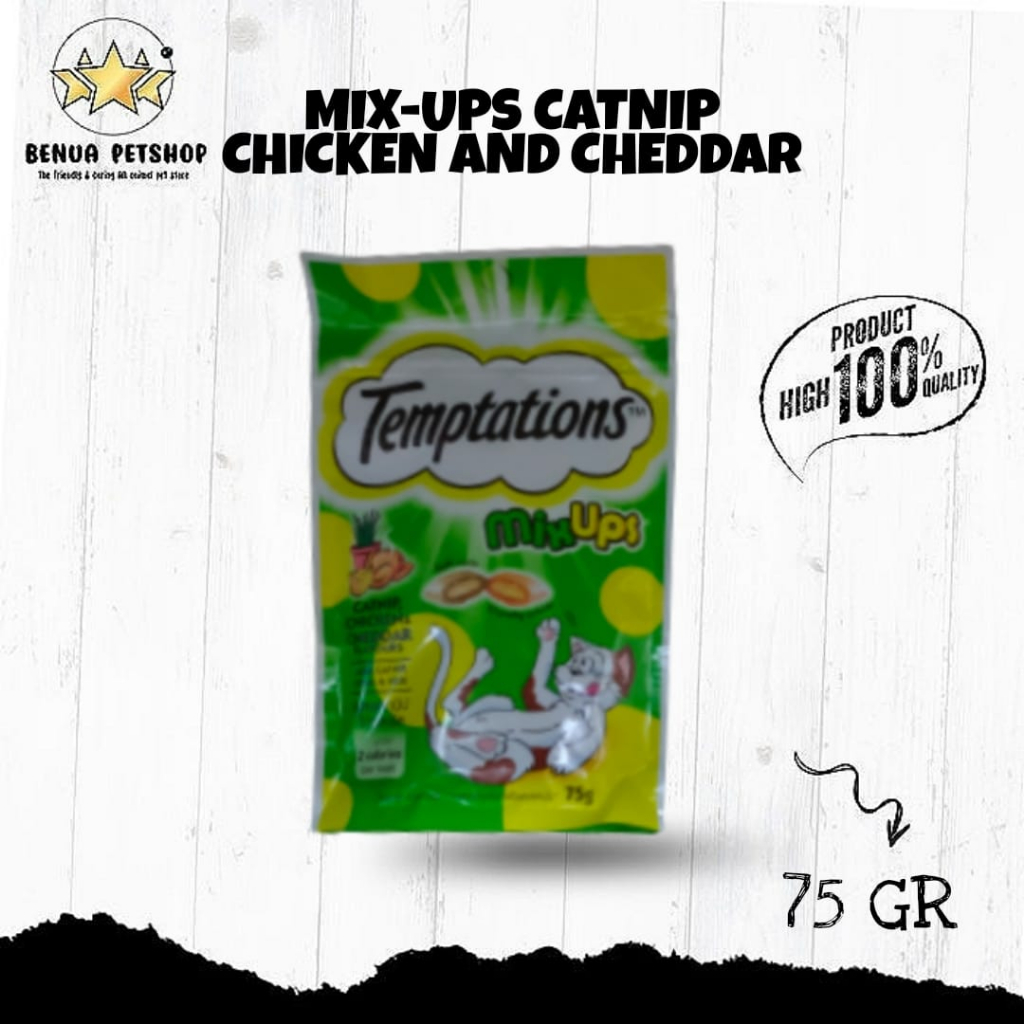 Makanan kucing Temptation 85gr Cemilan kucing sehat temptation 85gr Kering Murah