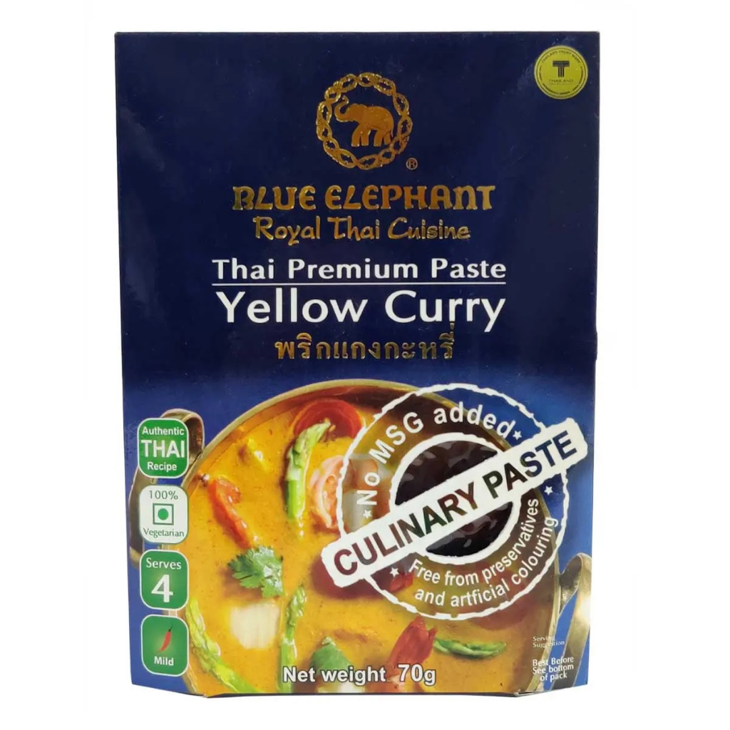 

Bumbu Blue Elephant Yellow Curry Thai Premium Paste 70 Gram