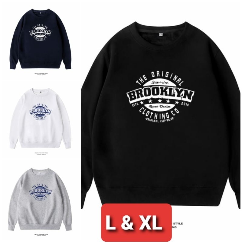 KAOS PRIA ( BROOKLYN ) BAJU DISTRO PRIA LENGAN PANJANG MODEL TERBARU