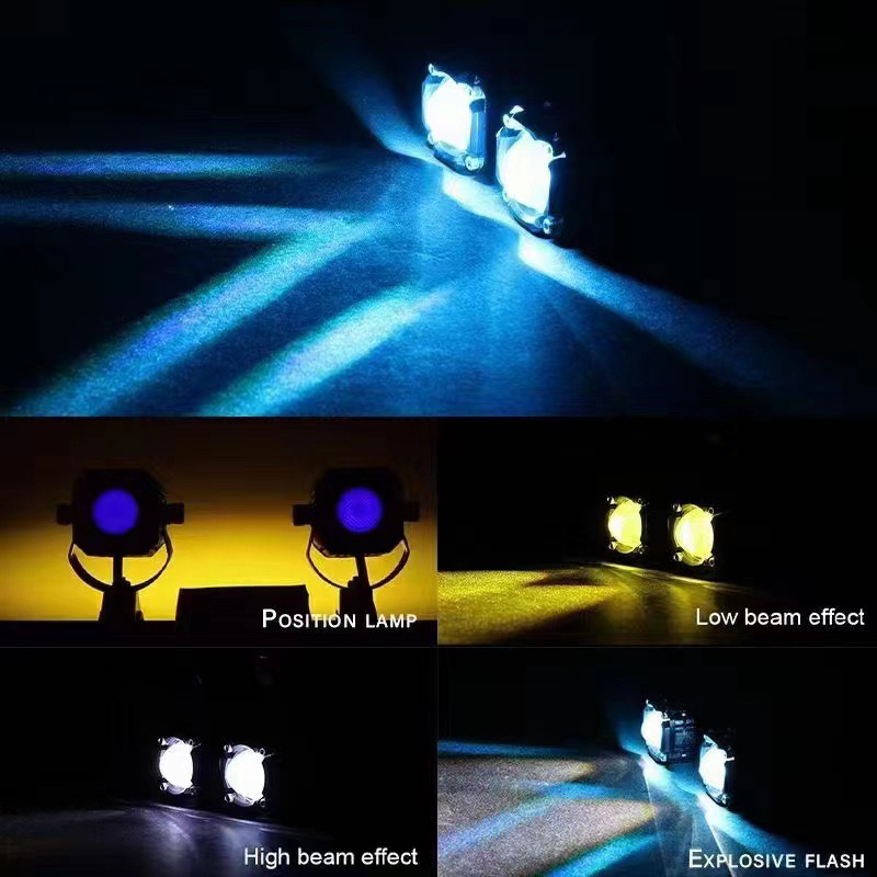 V2 LAMPU MINI DRIVING LASER FOGLAMP KOTAK HI LOW ALUMONIUM CNC HARGA SEPASANG