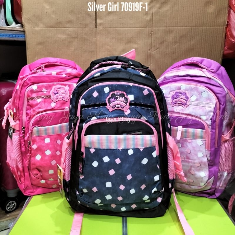 Ransel Silver Girl by Alto Tas Sekolah Anak Perempuan Remaja Ukuran Besar