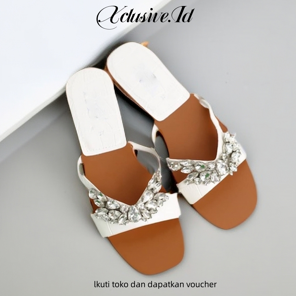 Zara diamond croco flat sandal za05017