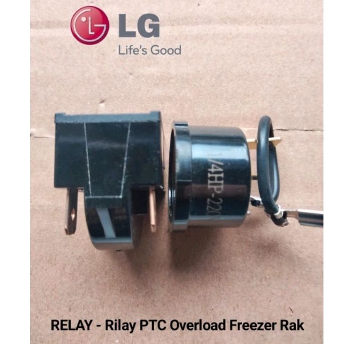 RELAY - Rilay PTC Overload Bulat Kulkas Freezer Es LG | Relay Frizer RAK | 1/4 Hp