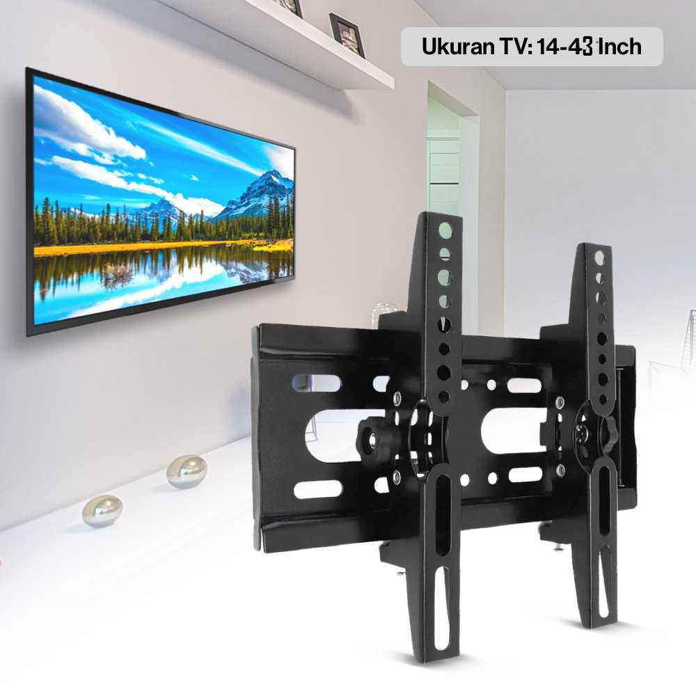 CNXD Wall Bracket TV Mount Flat Panel 20x20cm Pitch 14-43 Inch TV - C30