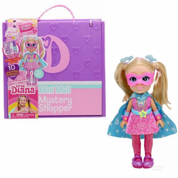 Unik Boneka Love Diana Mini Mall Shopper Hair Power Super Salon 6-inch Doll Murah