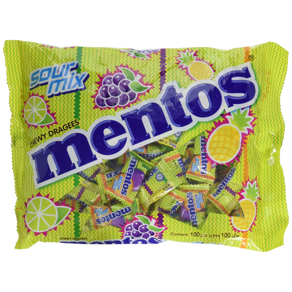 

Permen Mentos Sour Mix Flavour / Mentos Candy Sour Mix Flavour 110 Pieces