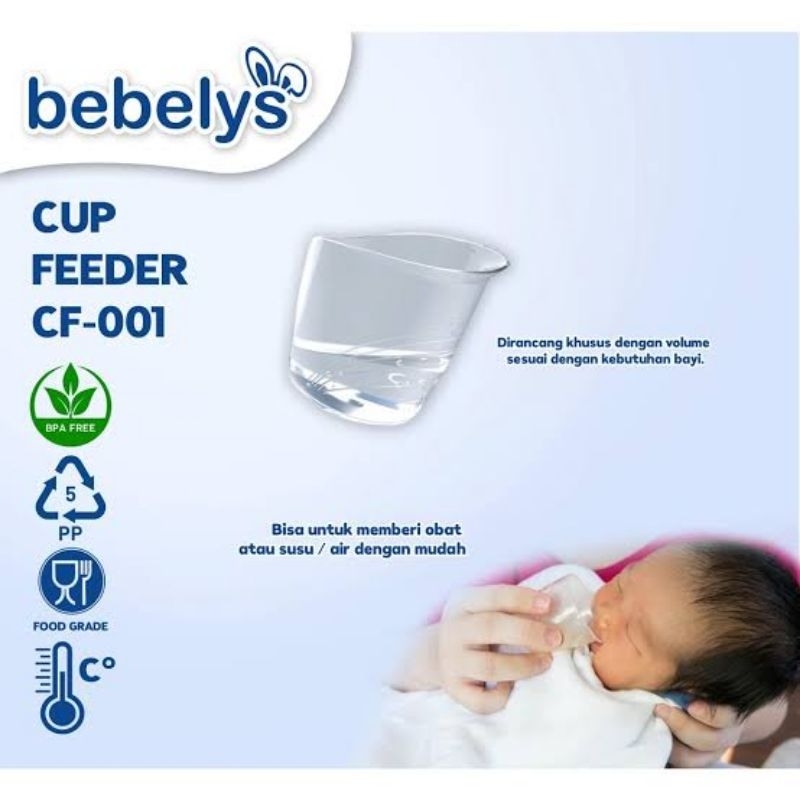 Bebelys Baby Cup Feeder 30ml - Cangkir Gelas Minum Obat Bayi