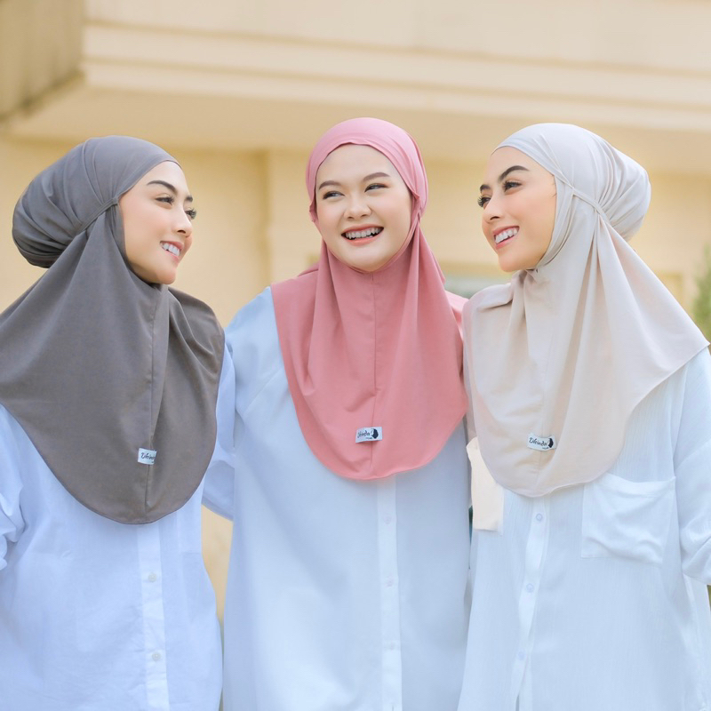 Dhinda Hijab - Maryam Instan Tali Size M (Jersey Ity Terbaik) Jilbab Lembut