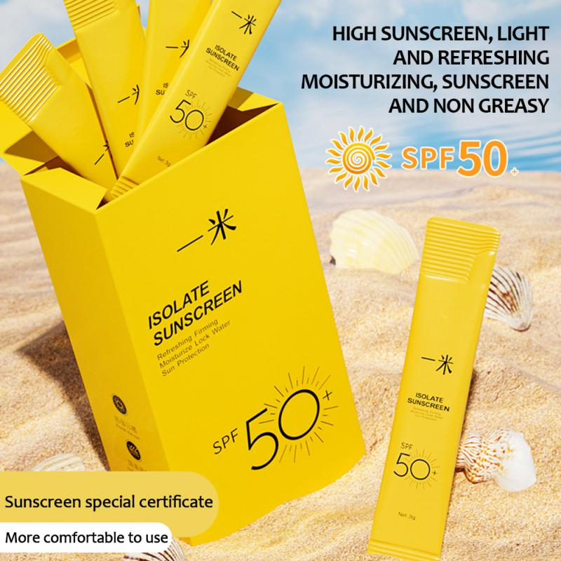 LAMEILA SVMY Sunblock | Isolate Sunscreen SPF50+ PA+++Sunscreen Gel Sachet 20pcs/Box