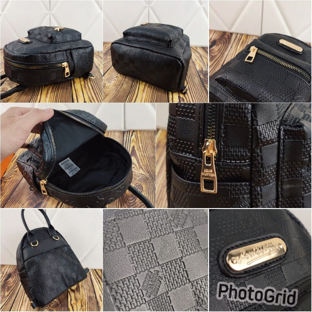 LV Ransel 3in1 Tas Batam Import Murah - Tas Ransel Wanita Import Backpack Mini Cewek Stylish Korea - RANSEL FASHION / BACKPACK IMPORT / RANSEL MOTIF / RANSEL KOREA / RANSEL LV / VIBELLESHOPBAGS 0662