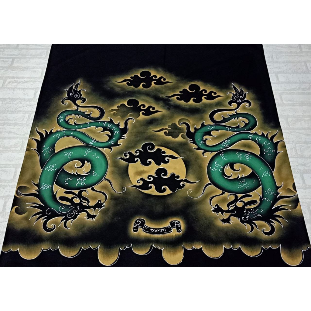 Nazilla Batik - Sarung Batik Lukis wayang varian Hitam Terbaru