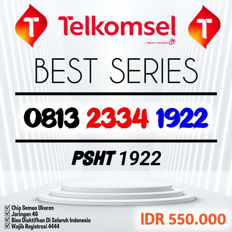 Nomor Cantik Simpati Kartu Perdana Telkomsel 2334 1922