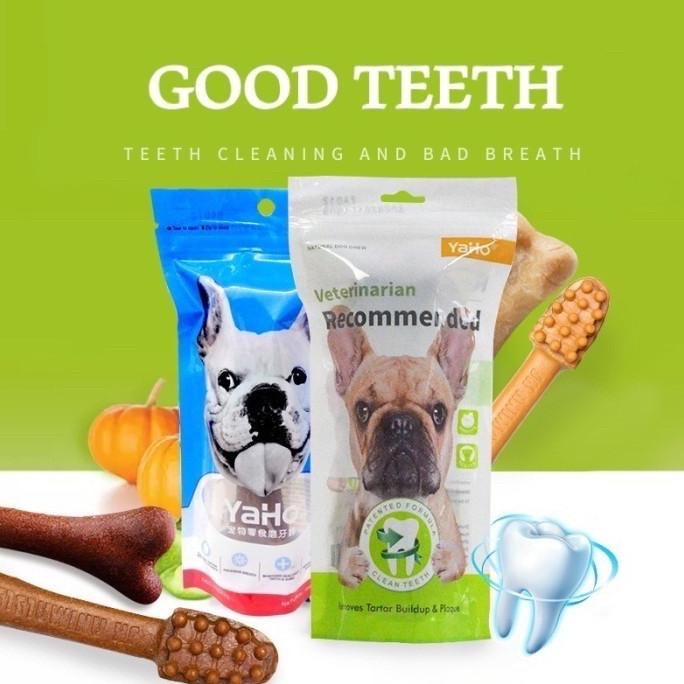 RECOMMENDED - Makanan Snack Dental Gigi Anjing Veterinarian Gigitan Tulang Pembersih Karang Gigi