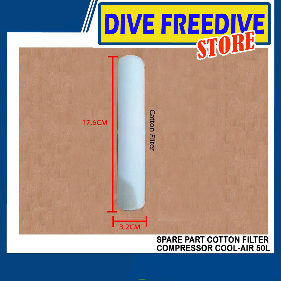Spare Part Cotton Filter Compressor Cool-air 50L Kompresor Nelayan