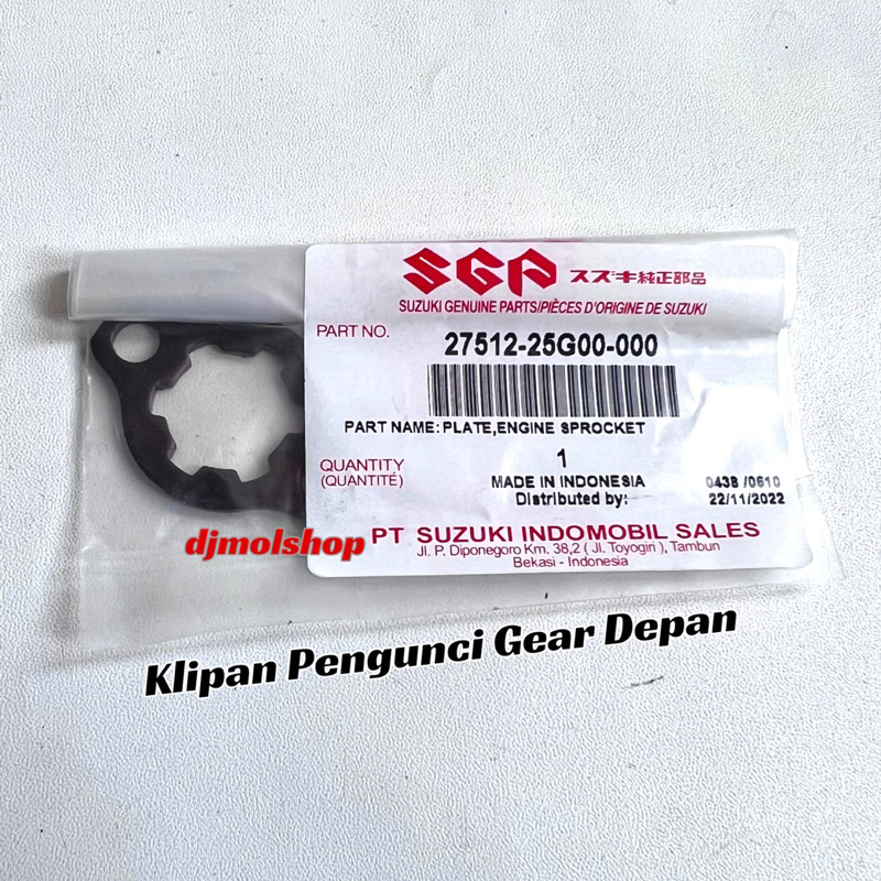 Klipan Penahan Gear Depan Satria Fu150 (FU 27512-25G00-000) (SMASH 27512-09G00-000)