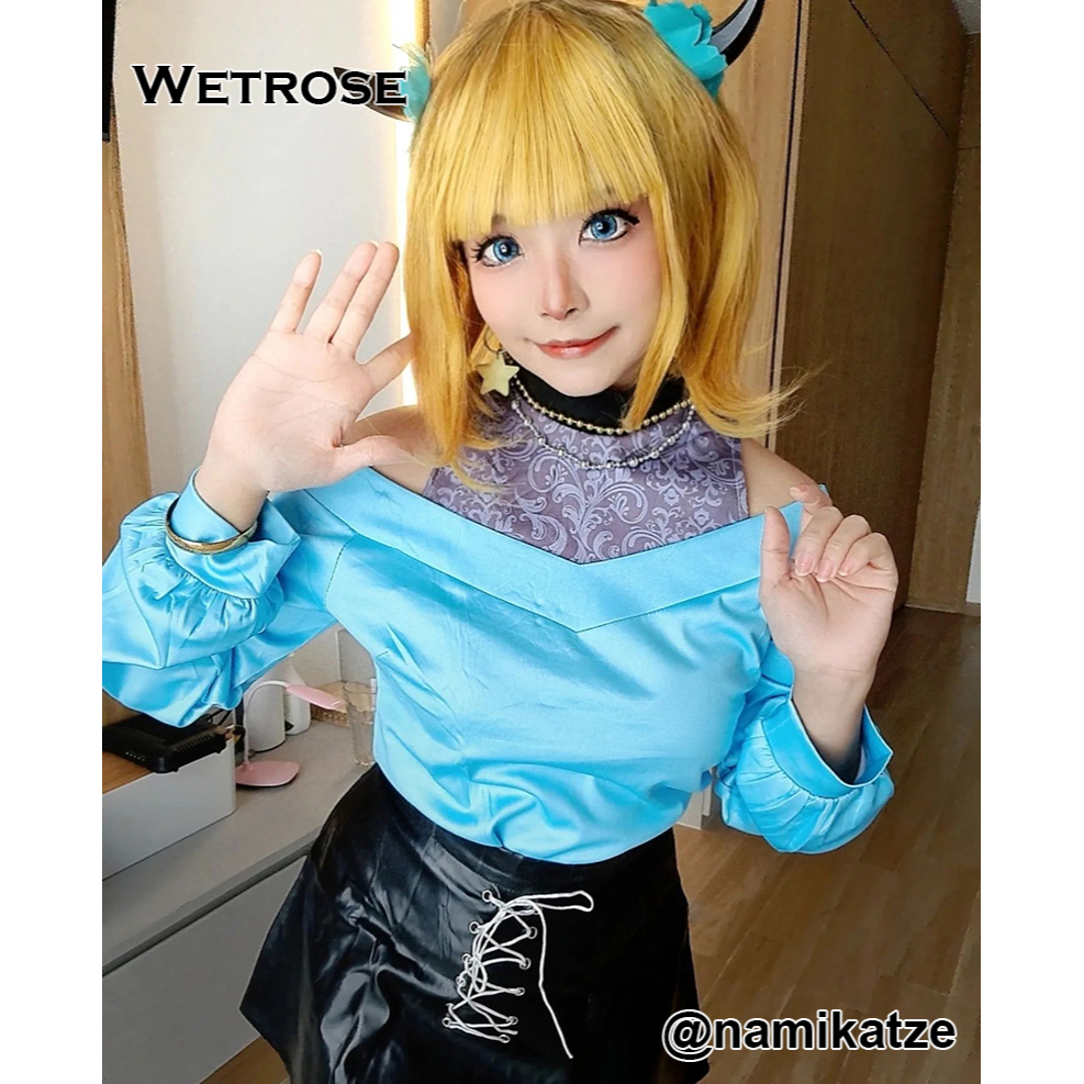 【Wetrose】 Oshi no Ko Her Fans Mem Cho Mem-Cho Tik-Toker B-Komachi Youtuber Idol Cosplay Costume Set