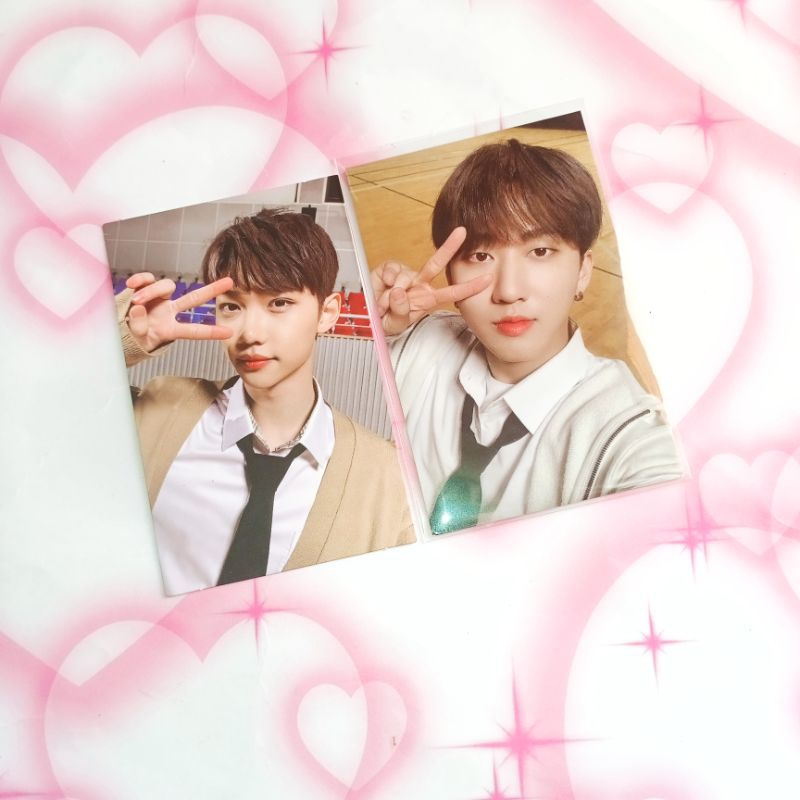 pc stray kids felix changbin go live limited memcop mempose photocard