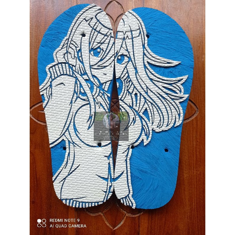 Sandal Swallow Ukir Custom Gambar / Nama | Sandal Unik Handmade