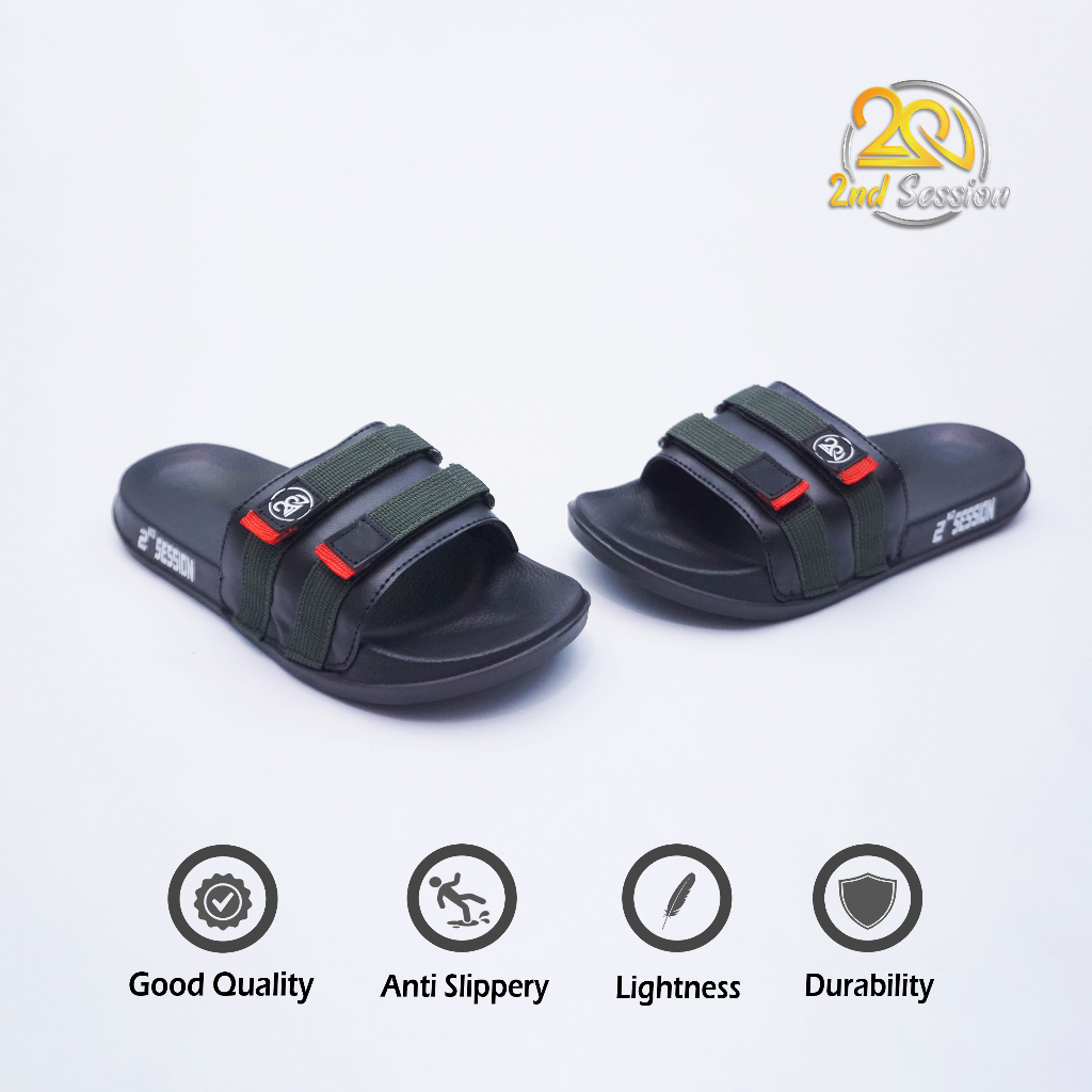 Sandal Slop Terbaru Pylon Slip On Sandal Slide Pria Wanita Stereo x Shopee Sandal Eksklusif GARANSI 3 BULAN / Sandal Slipper Premium